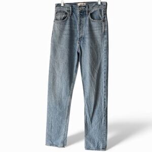 AGOLDE jeans 90’s pinch waist organic cotton distressed button fly